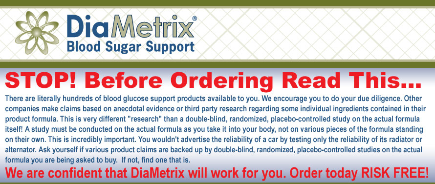 DiaMetrix Blood Sugar Support Landmark Clinical Study Results